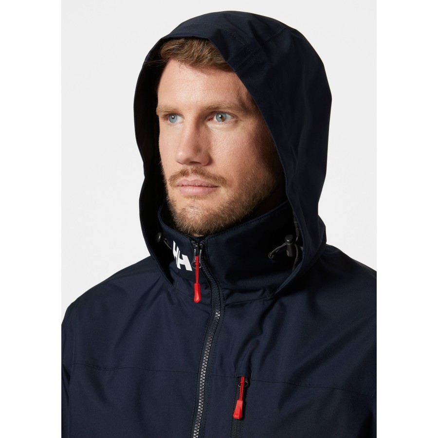 Helly Hansen CREW HOODED JACKET 2.0 Size S Color Blue NAVY